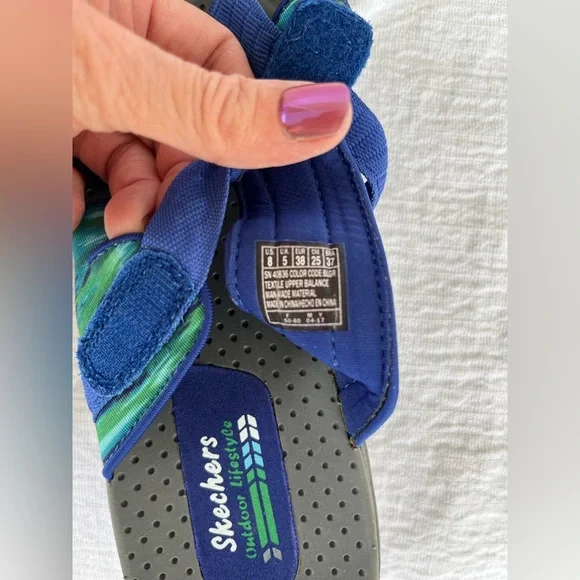 Skechers Reggae Brush Stroke Sandals Size 8 - Picture 8 of 11